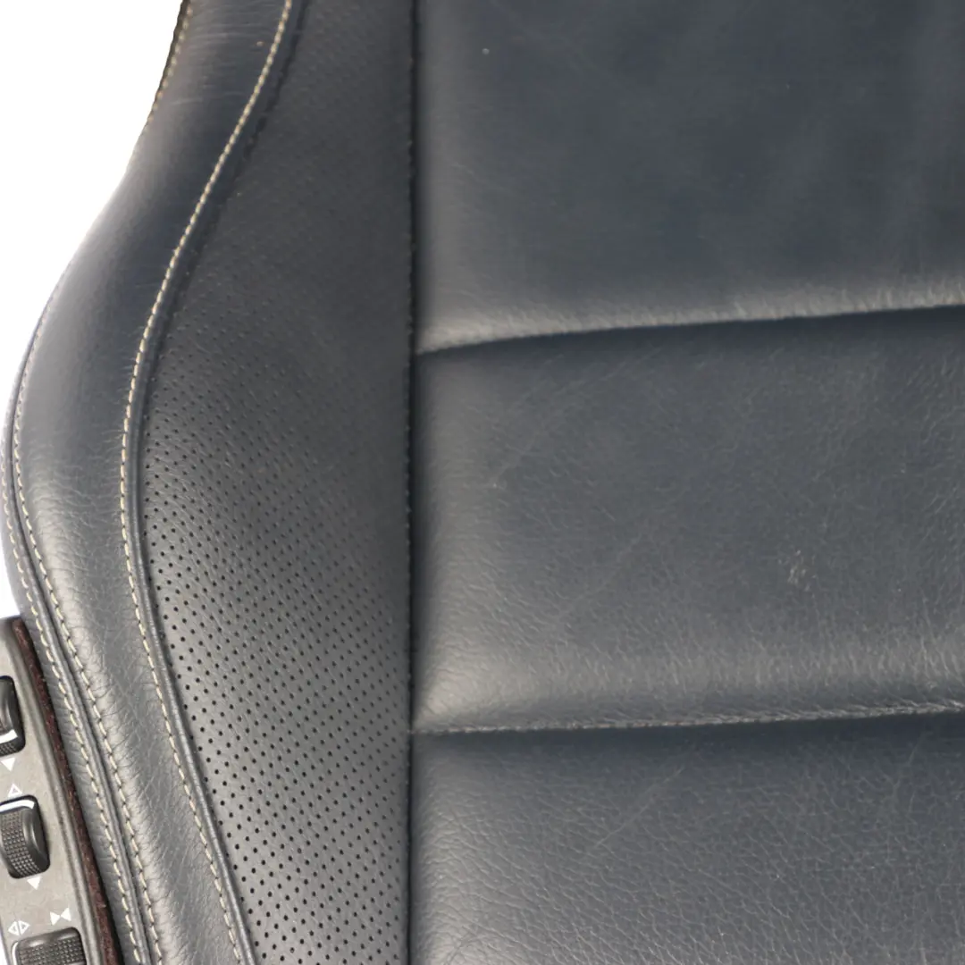  Front Seat Mercedes C204 C207 A207 Left N/S Leather Blue Heated Electric - SKU A2079101005-4 - Part number A2079101005
