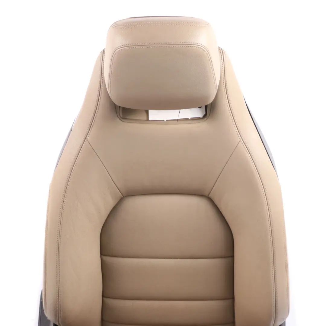  Front Seat Mercedes A207 Coupe Right O/S Leather Beige Heated - SKU A2079101747-7 - Part number A2079101747