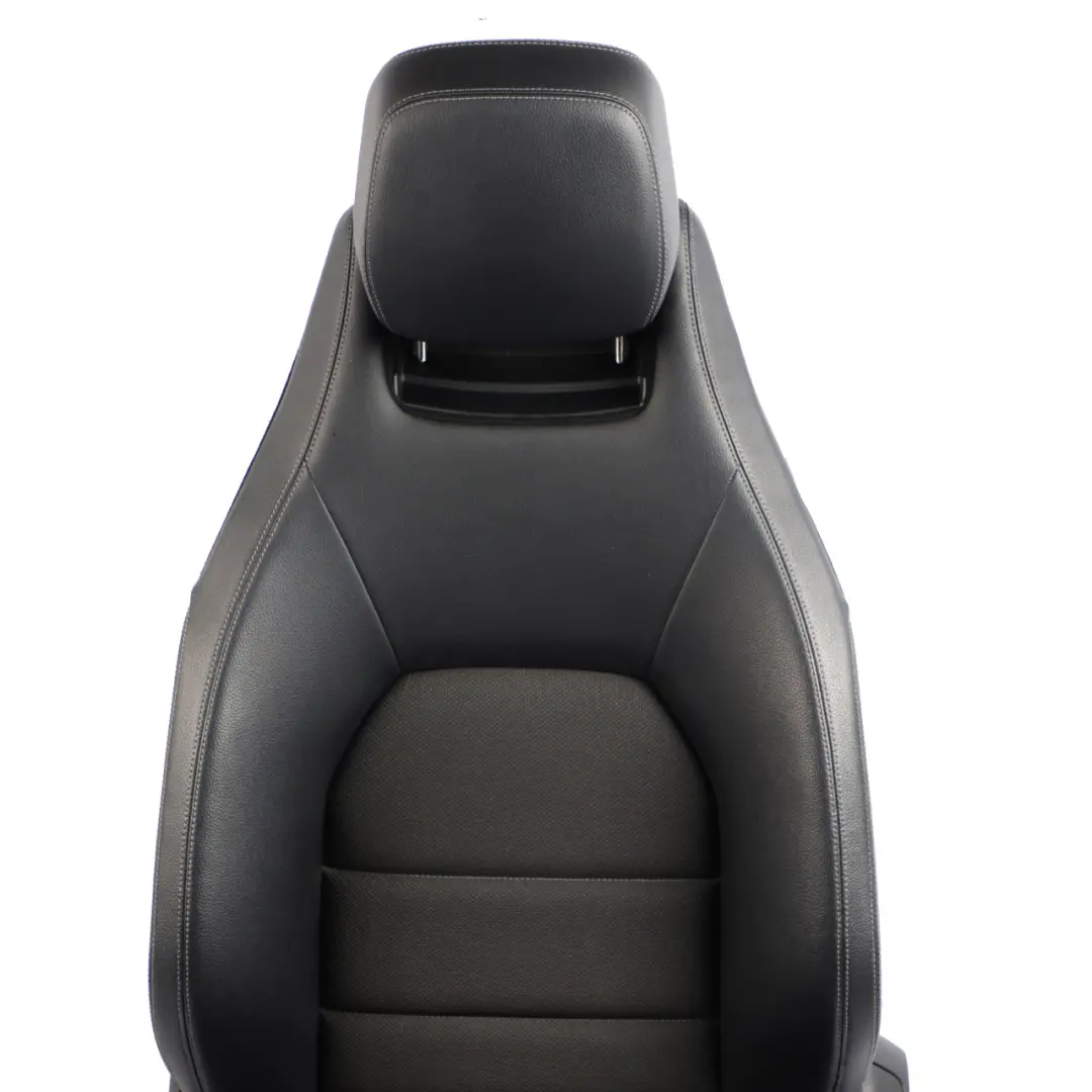 Mercedes C204 C207 A207 Front Seat Leather Cloth Fabric Black Left N/S - SKU A2079104803-1 - Part number A2079104803