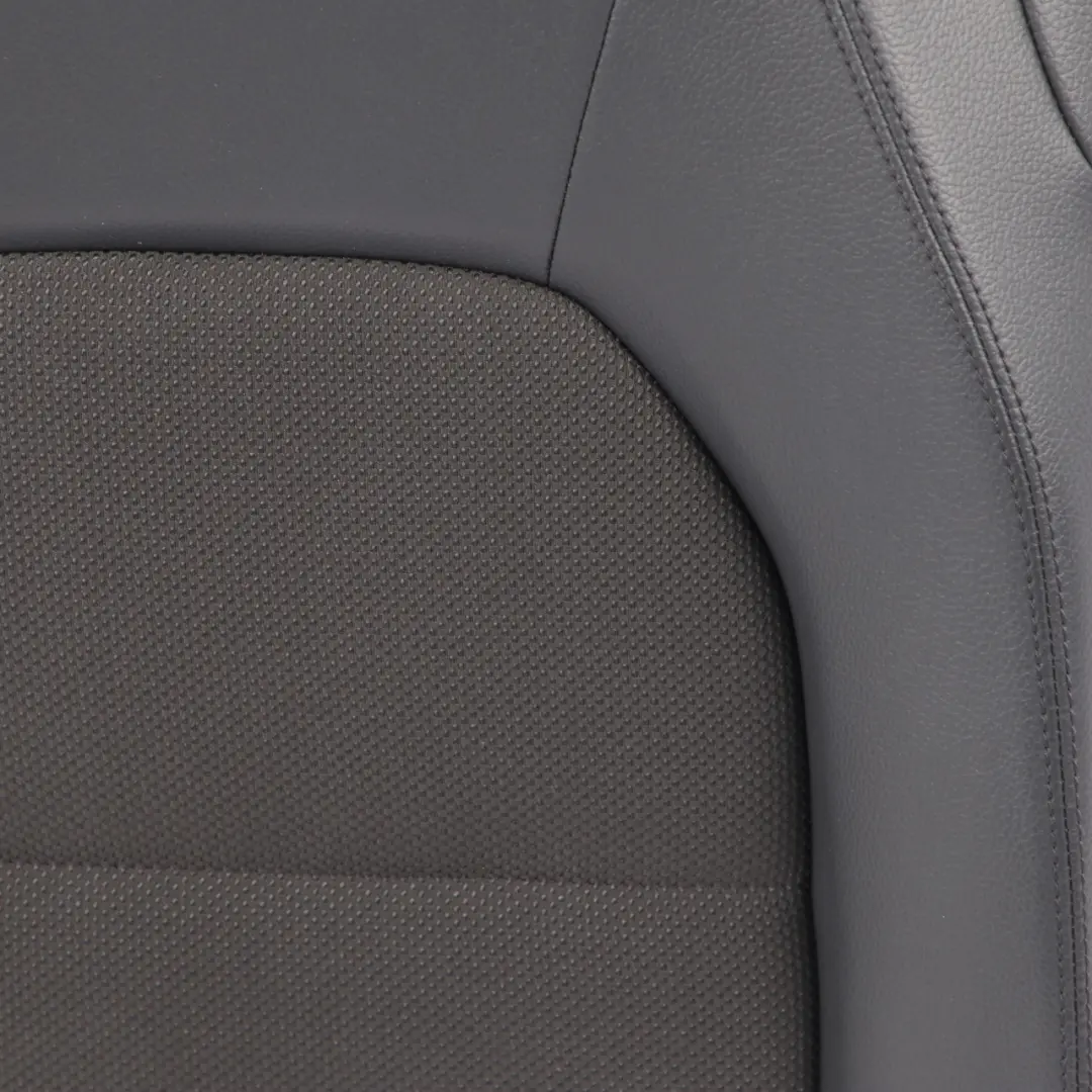  Dossier de siège Mercedes C204 C207 Couvercle arrière droit tissu noir et cuir - SKU A2079200347 - Numéro de pièce A2079200347