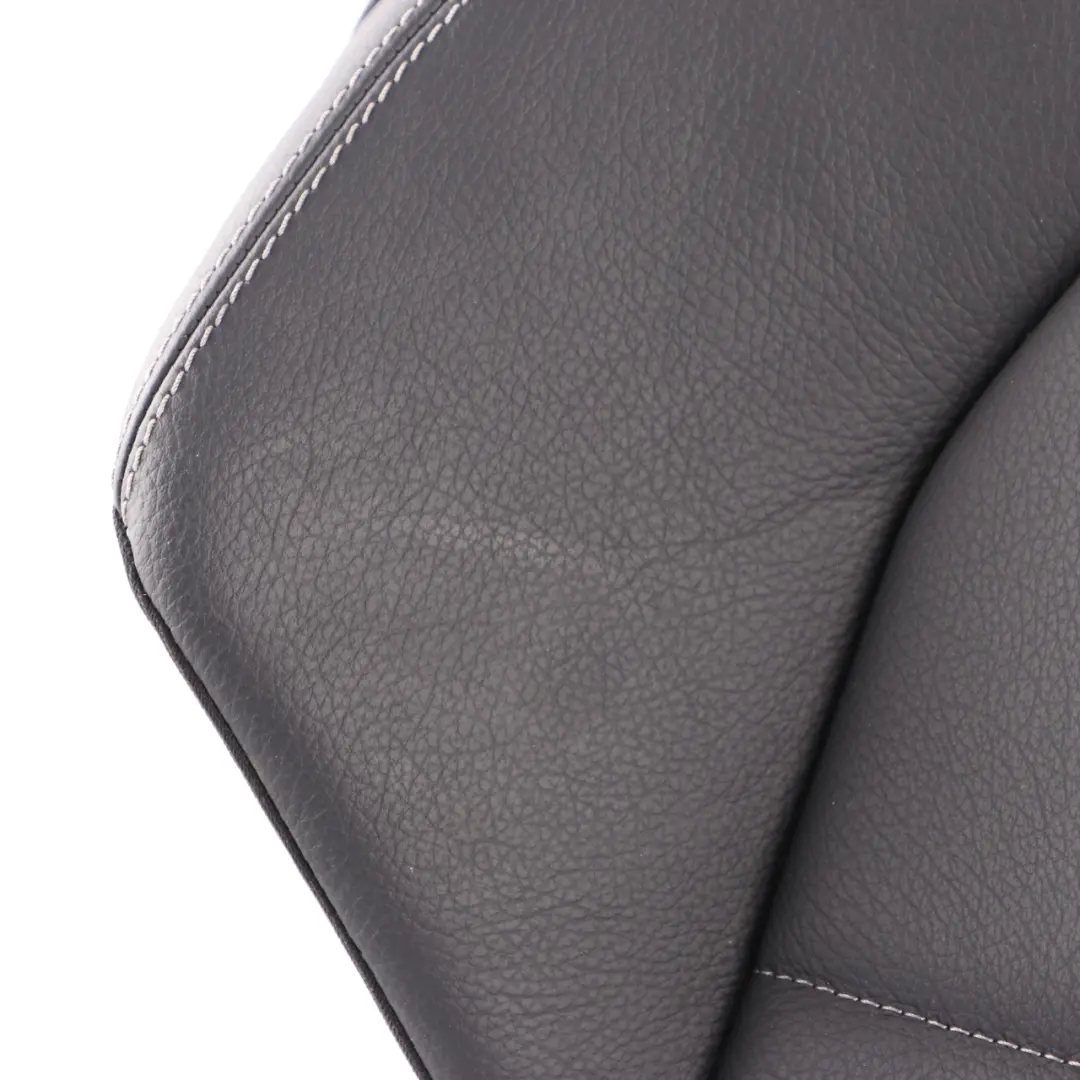 Seat Backrest Mercedes C204 C207 Rear Right O/S Seat Covering Black Leather - SKU A2079200647 - Part number A2079200647