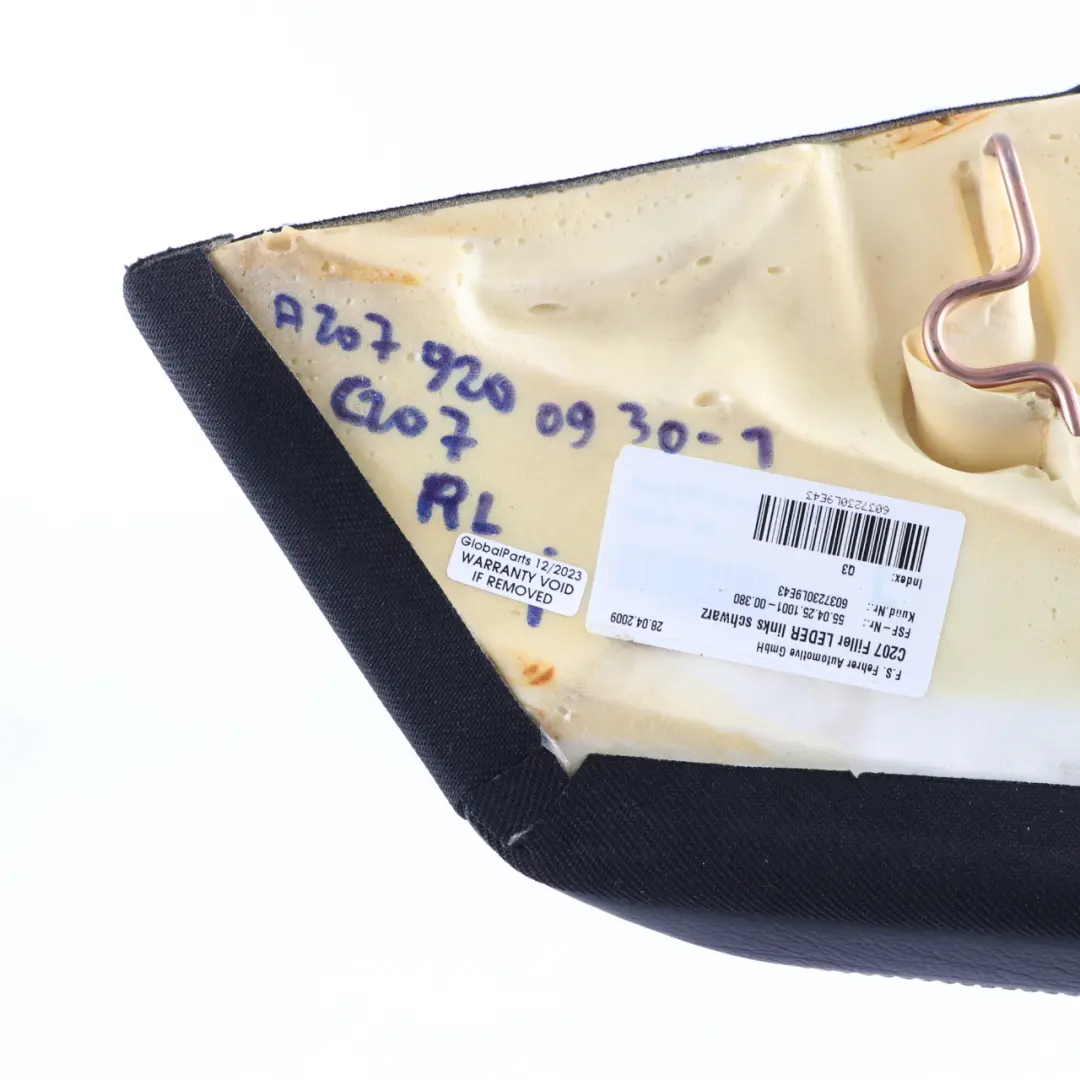 Backrest Lateral Panel Rear Seat Left N/S Cloth Leather Beige to Mercedes C204 C207 with Part number A2079200930 Mercedes C204 C207 Backrest Lateral Panel Rear Seat Left N/S Cloth Leather Beige - SKU A2079200930-1 - Part number A2079200930