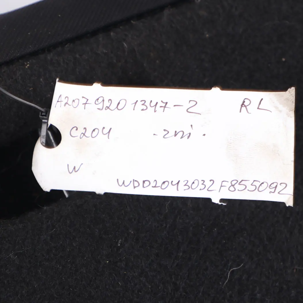 Backrest Mercedes C204 C207 Rear Left N/S Back Cover Leather Black Beige Seat - SKU A2079201347-2 - Part number A2079201347