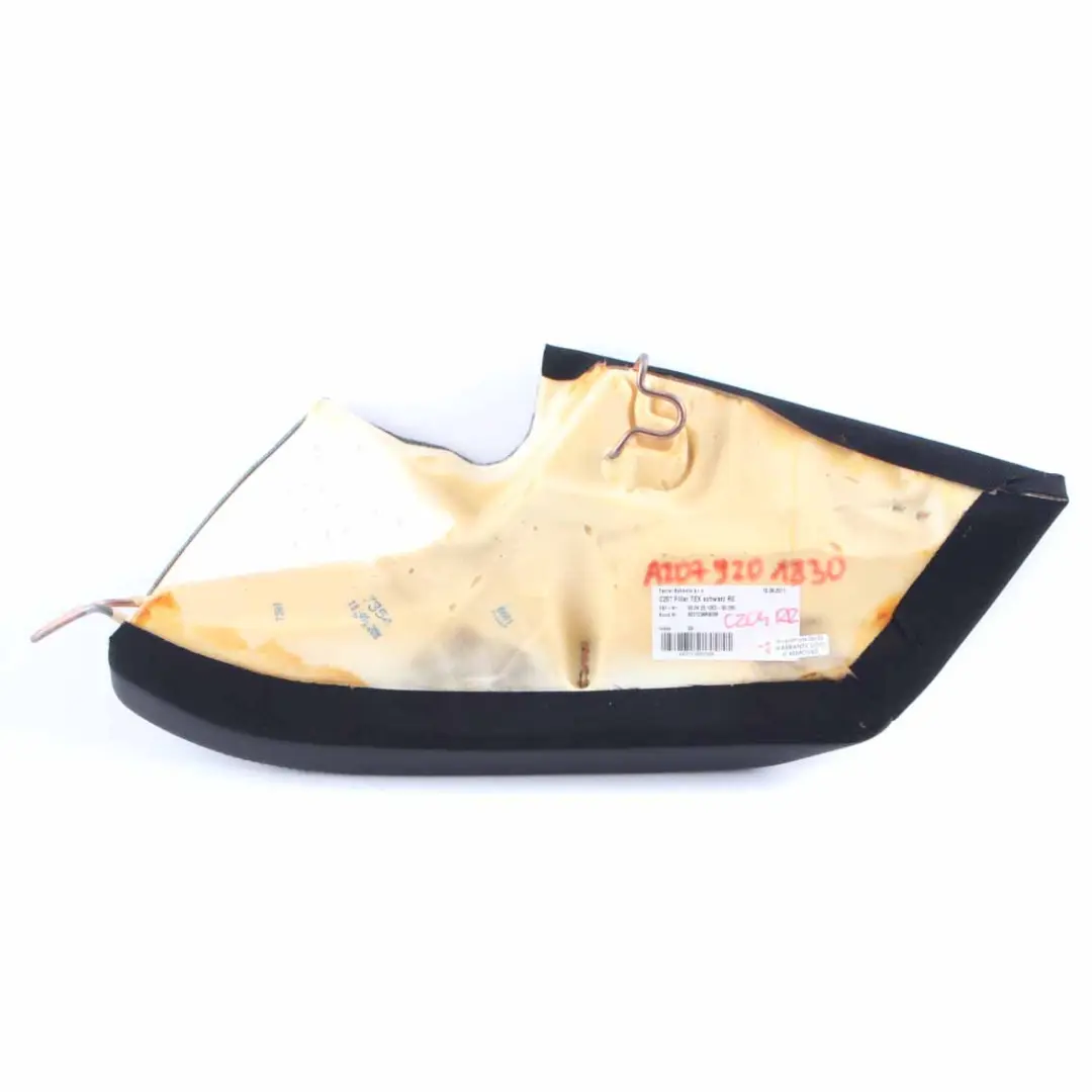 Respaldo Panel Lateral Asiento Trasero Derecho Tela Cuero Negro para Mercedes C204 con número de pieza A2079201830 Mercedes C204 Respaldo Panel Lateral Asiento Trasero Derecho Tela Cuero Negro - SKU A2079201830 - Número de pieza A2079201830