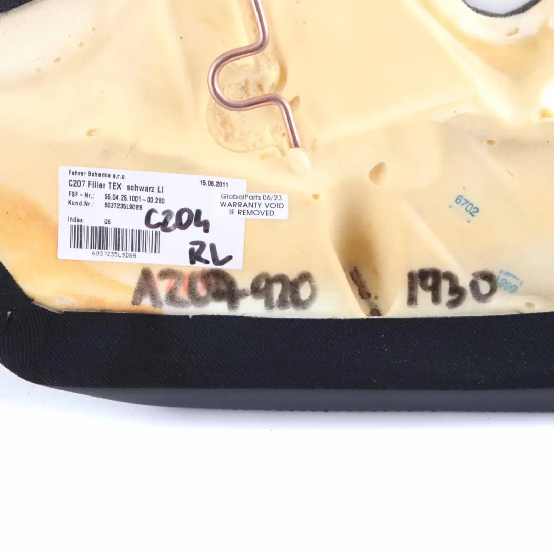 Schienale Pannello Laterale Sedile Posteriore Sinistro Panno per Mercedes C204 C207 con numero di parte A2079201930 Mercedes C204 C207 Schienale Pannello Laterale Sedile Posteriore Sinistro Panno - SKU A2079201930 - Numero di parte A2079201930