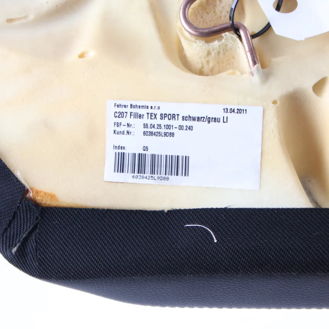 Seat Lateral Mercedes C207 Rear Left N/S Trim Panel Finisher Leather Black - SKU A2079202730 - Part number A2079202730