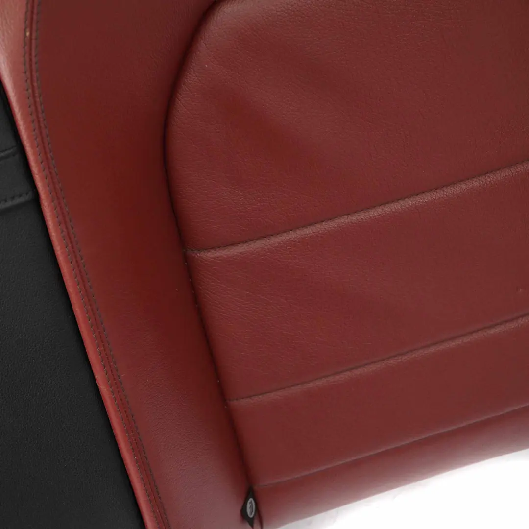Mercedes A207 Cabrio Rear Seat Backrest Back Rest Covering Red Leather - SKU A2079202847 - Part number A2079202847