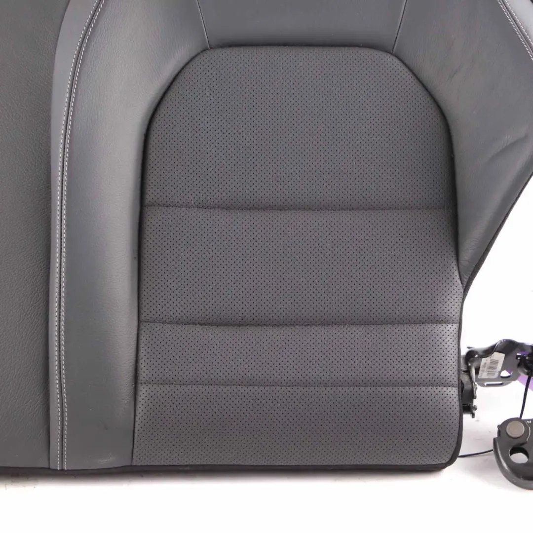 Seat Backrest Mercedes C204 C207 Rear Left N/S Cover Black Anthracite Leather - SKU A2079203101 - Part number A2079203101