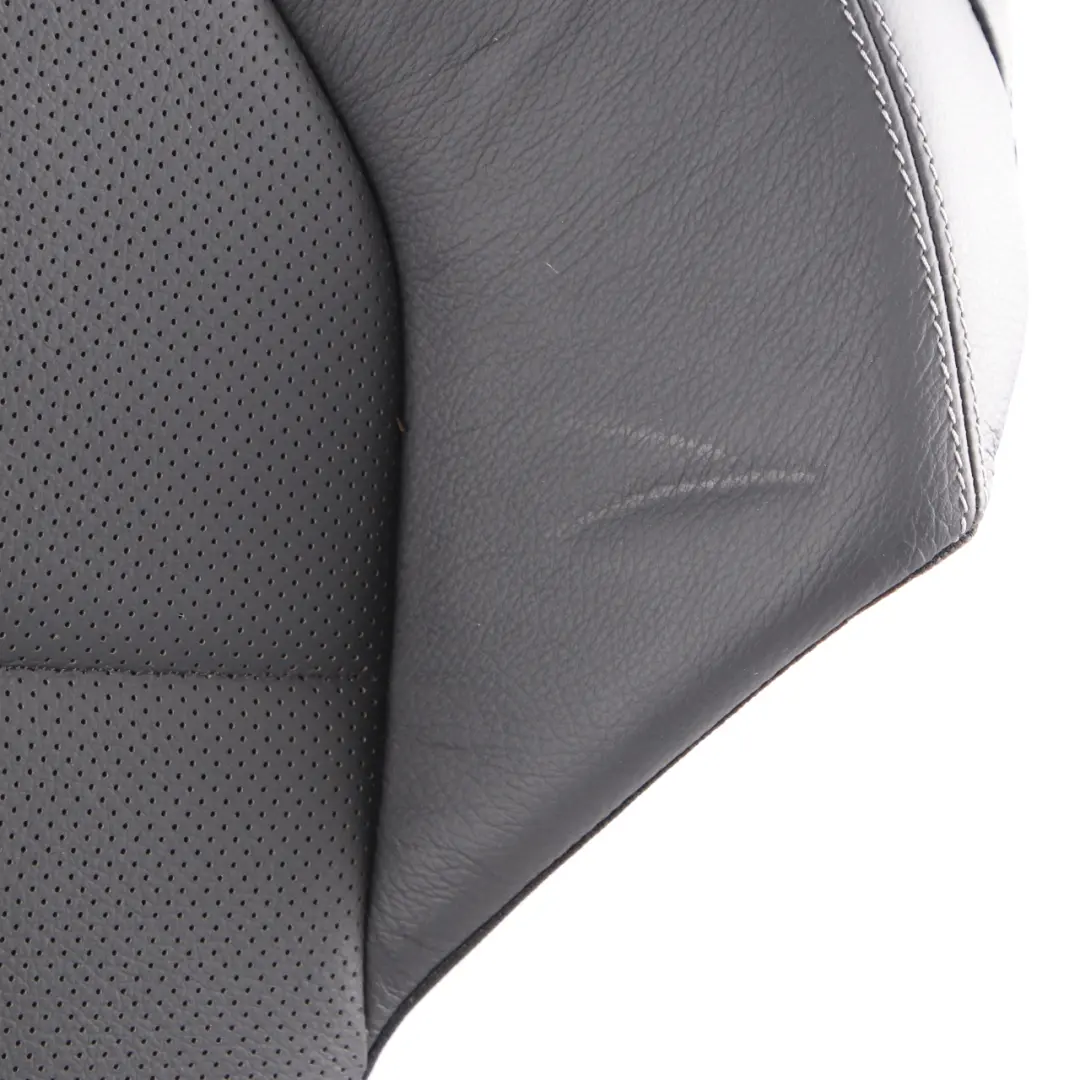 Seat Backrest Mercedes C204 C207 Rear Left N/S Cover Black Anthracite Leather - SKU A2079203101 - Part number A2079203101