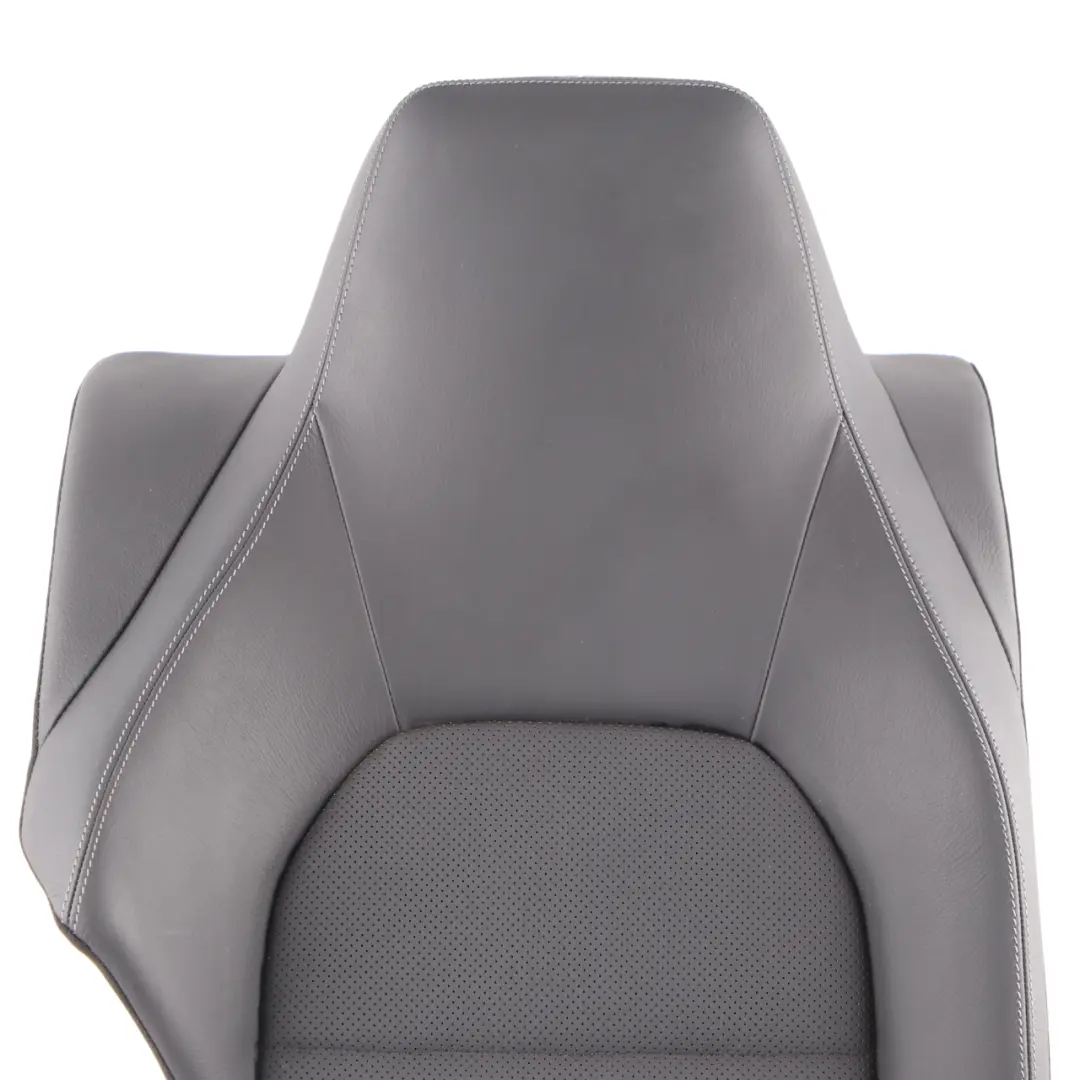 Seat Backrest Mercedes C204 C207 Rear Right O/S Cover Black Anthracite Leather - SKU A2079203201 - Part number A2079203201