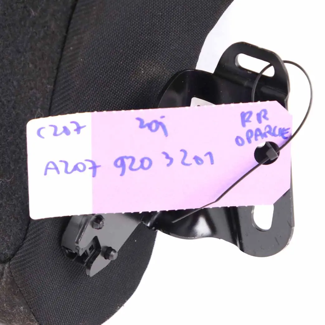 Seat Backrest Mercedes C204 C207 Rear Right O/S Cover Black Anthracite Leather - SKU A2079203201 - Part number A2079203201
