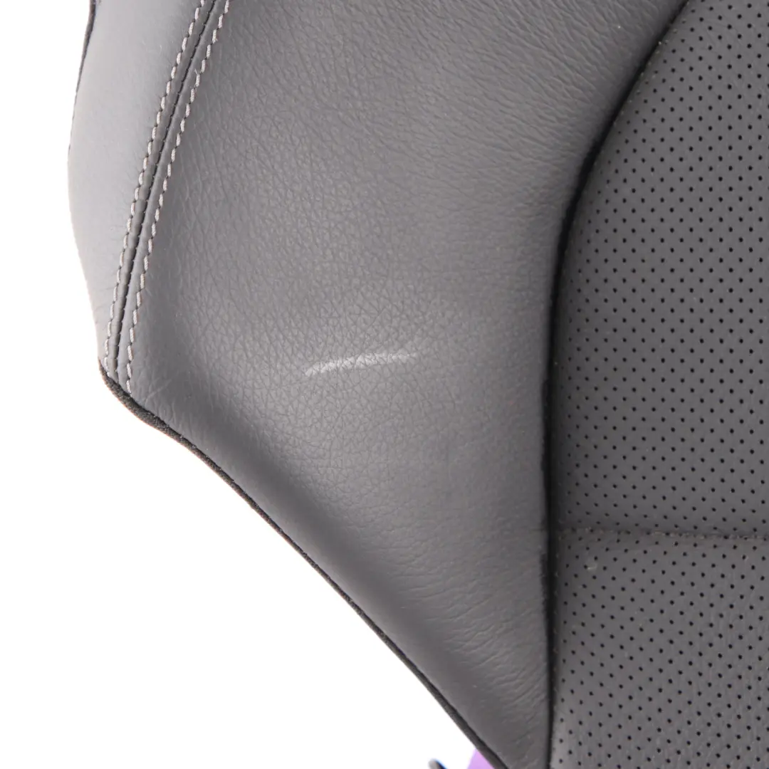 Seat Backrest Mercedes C204 C207 Rear Right O/S Cover Black Anthracite Leather - SKU A2079203201 - Part number A2079203201