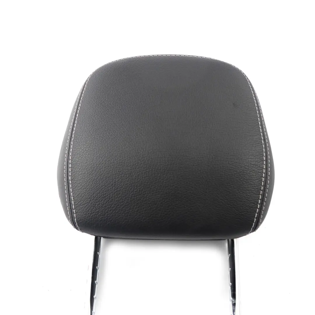 Mercedes C204 W207 Front Seat Headrest Left Right N/O/S Cover Black Leather - SKU A2079706650 - Part number A2079706650