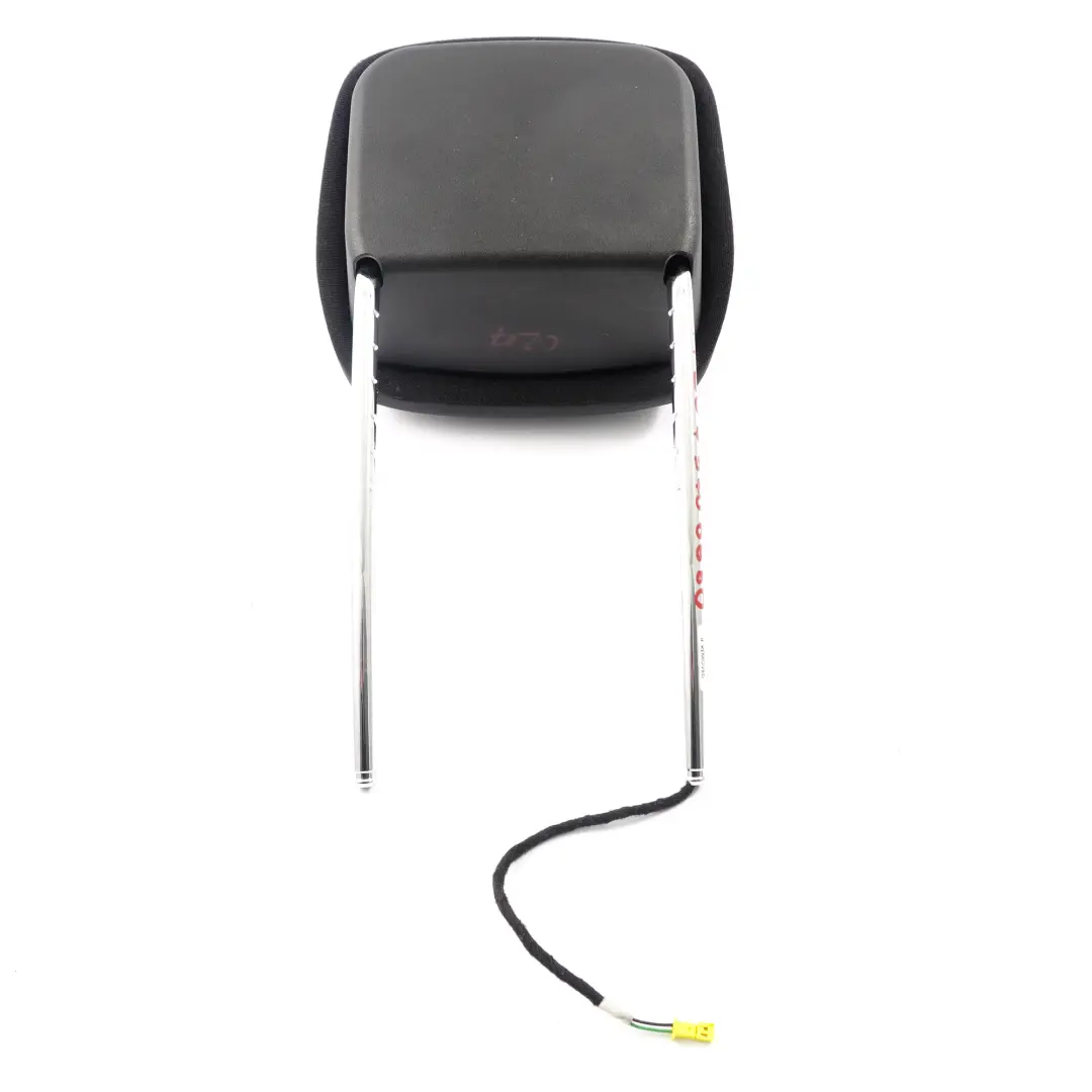 Mercedes C204 W207 Front Seat Headrest Left Right N/O/S Cover Black Leather - SKU A2079706650 - Part number A2079706650