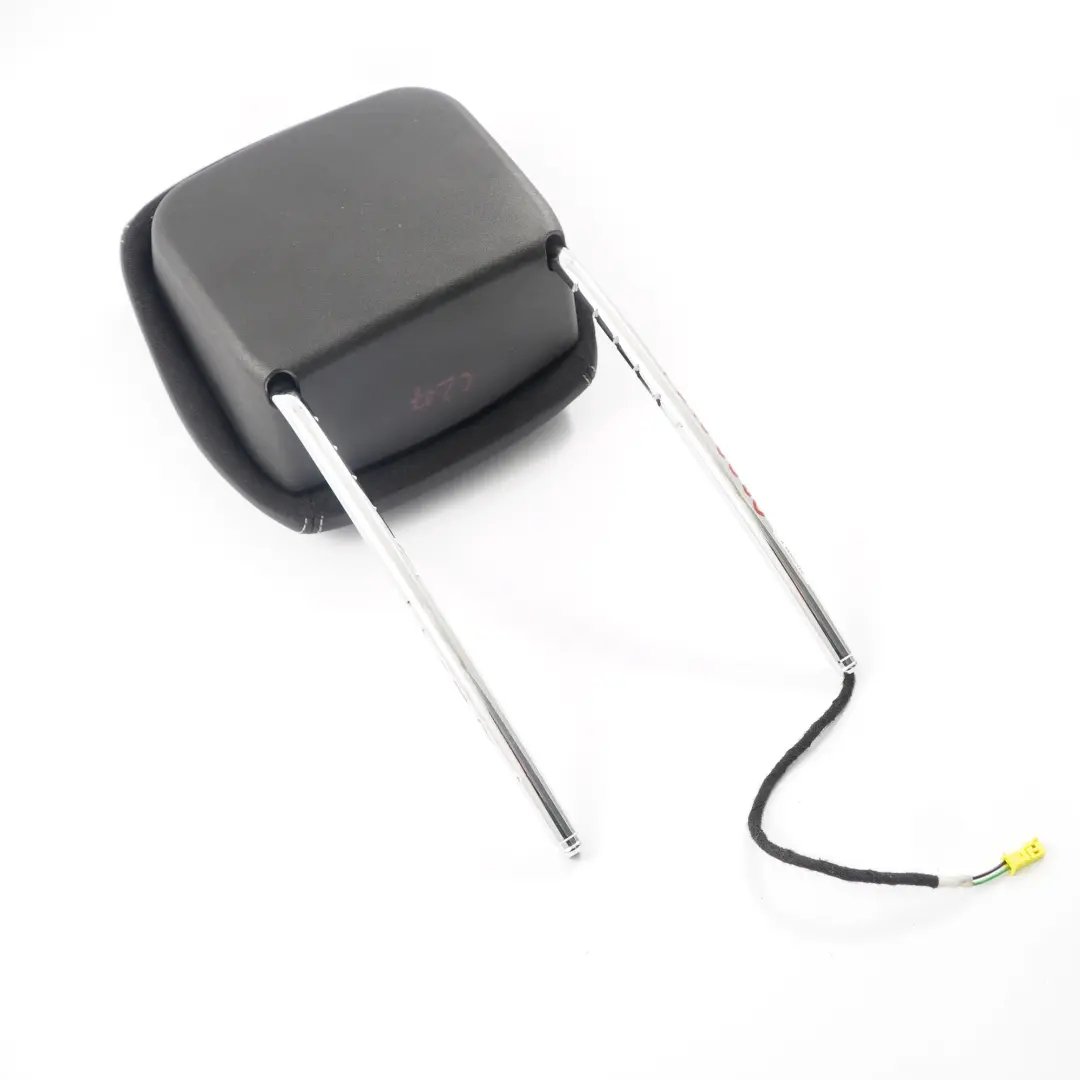 Mercedes C204 W207 Front Seat Headrest Left Right N/O/S Cover Black Leather - SKU A2079706650 - Part number A2079706650