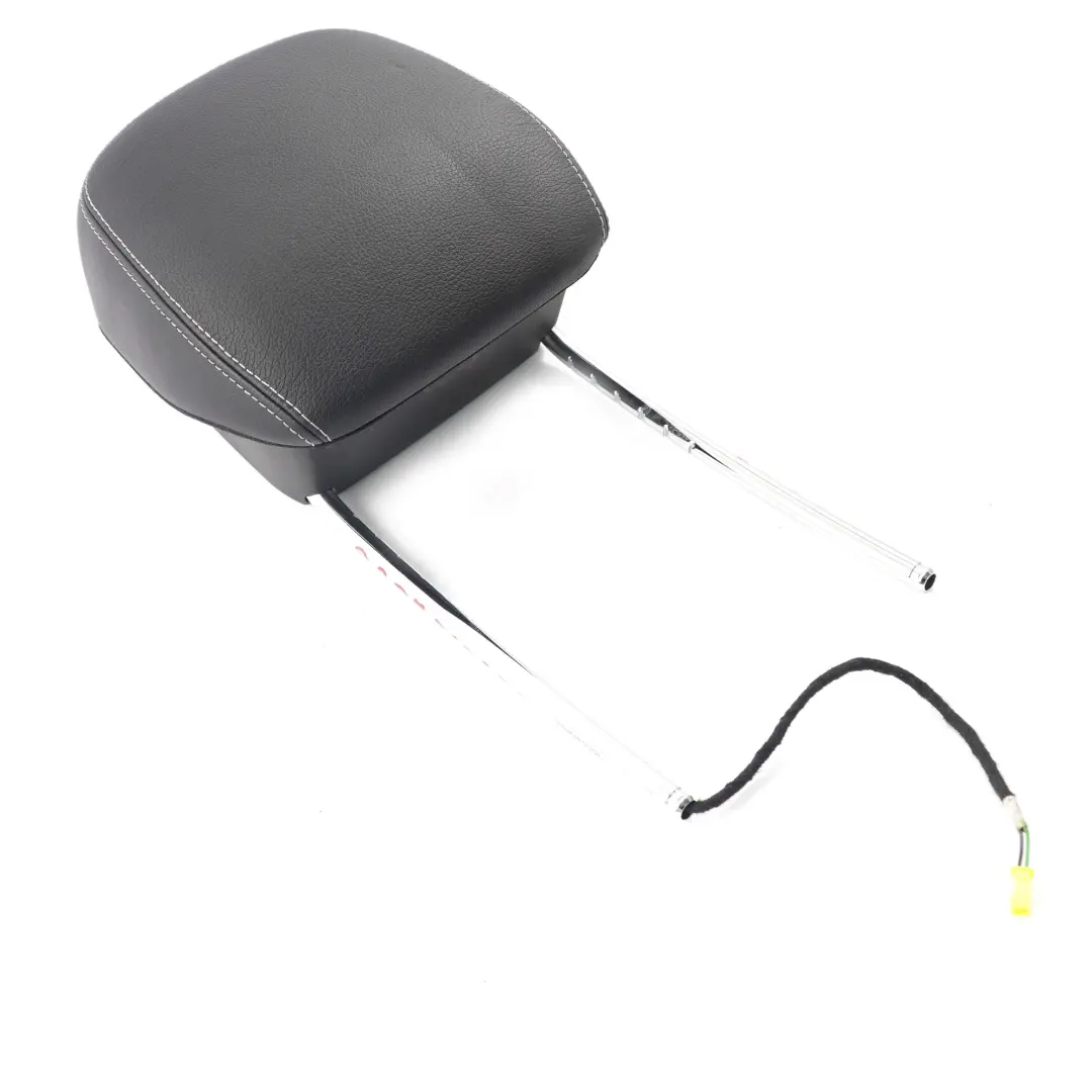 Mercedes C204 W207 Front Seat Headrest Left Right N/O/S Cover Black Leather - SKU A2079706650 - Part number A2079706650