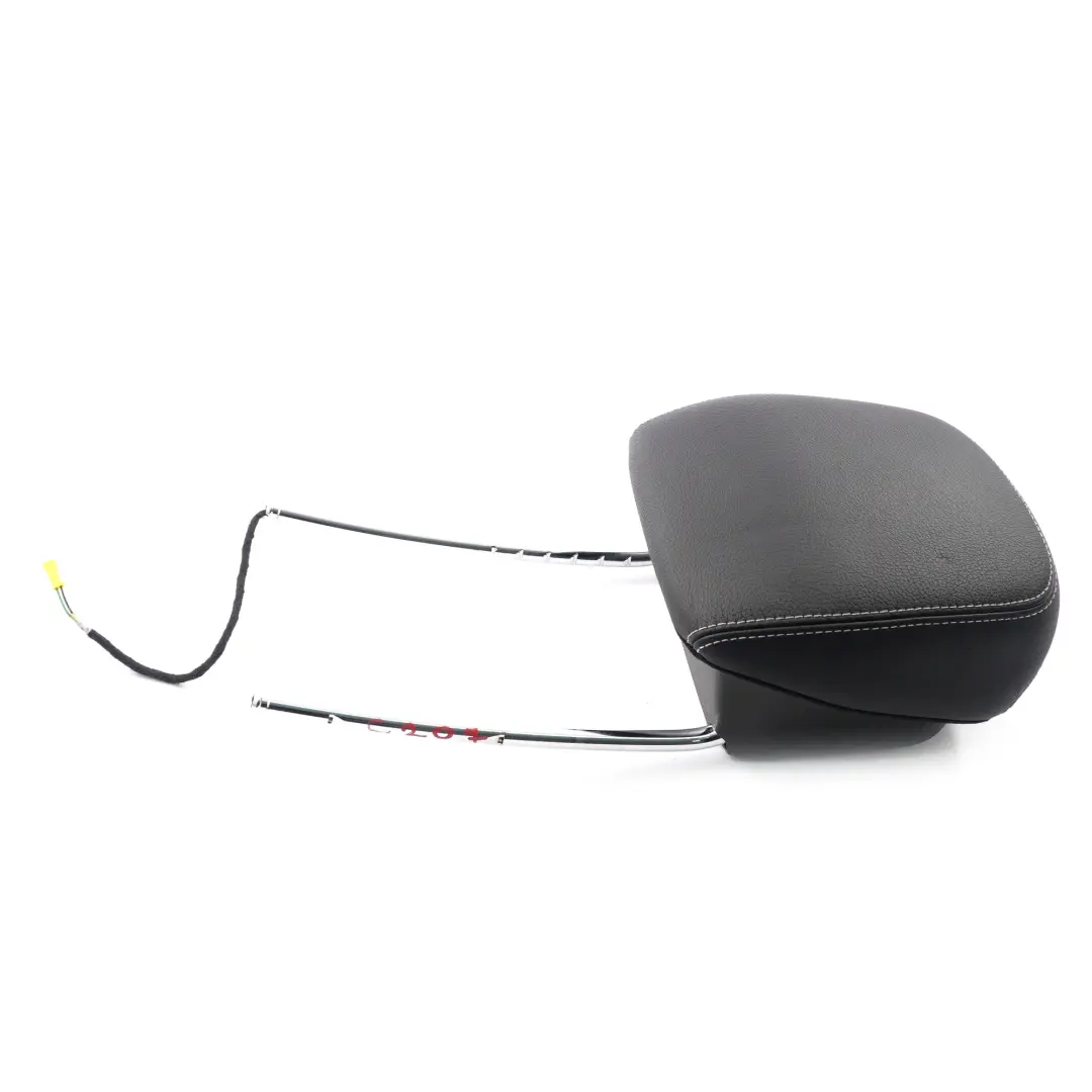 Mercedes C204 W207 Front Seat Headrest Left Right N/O/S Cover Black Leather - SKU A2079706650 - Part number A2079706650