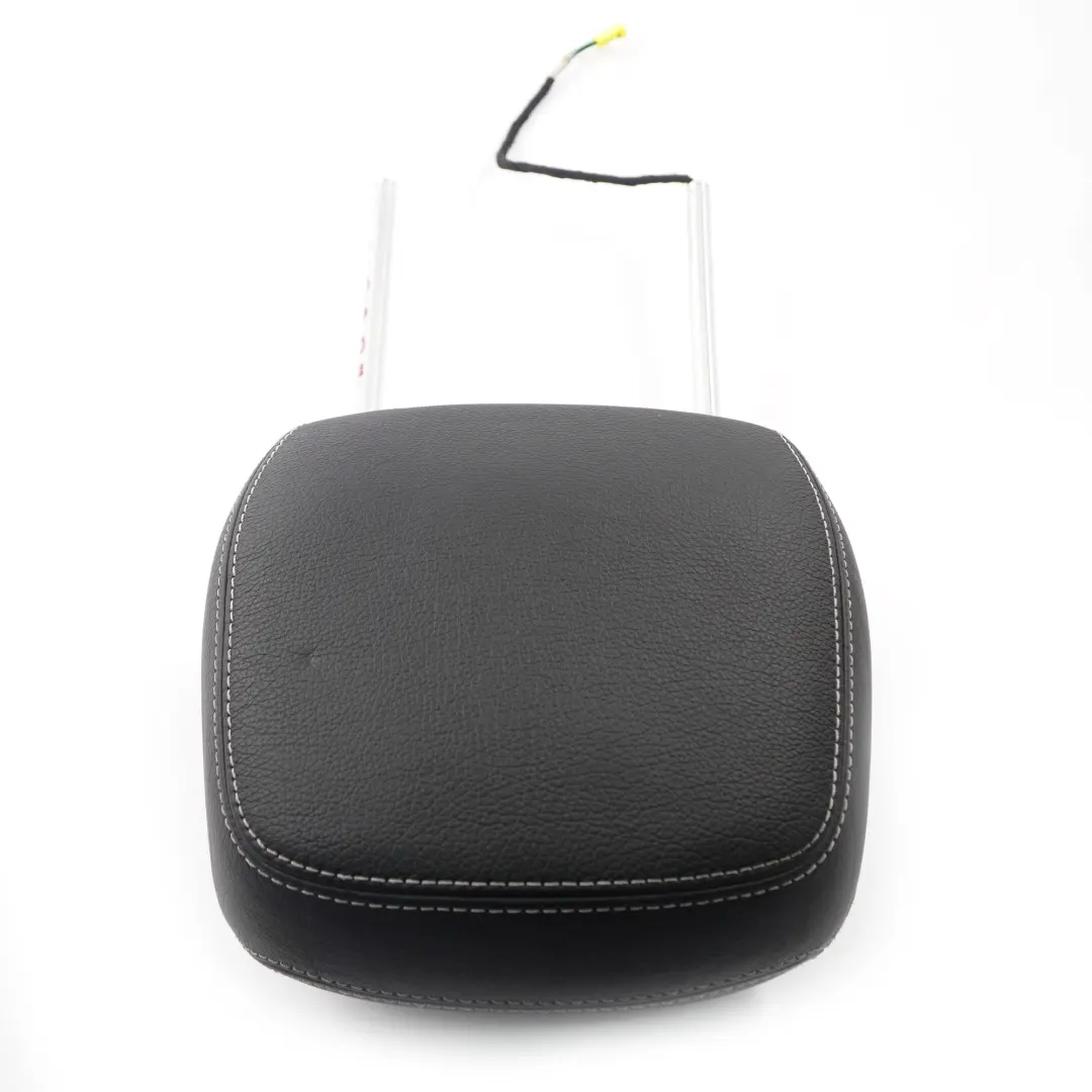 Mercedes C204 W207 Front Seat Headrest Left Right N/O/S Cover Black Leather - SKU A2079706650 - Part number A2079706650