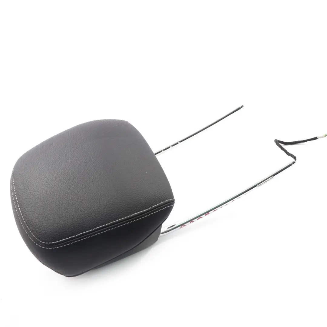 Mercedes C204 W207 Front Seat Headrest Left Right N/O/S Cover Black Leather - SKU A2079706650 - Part number A2079706650