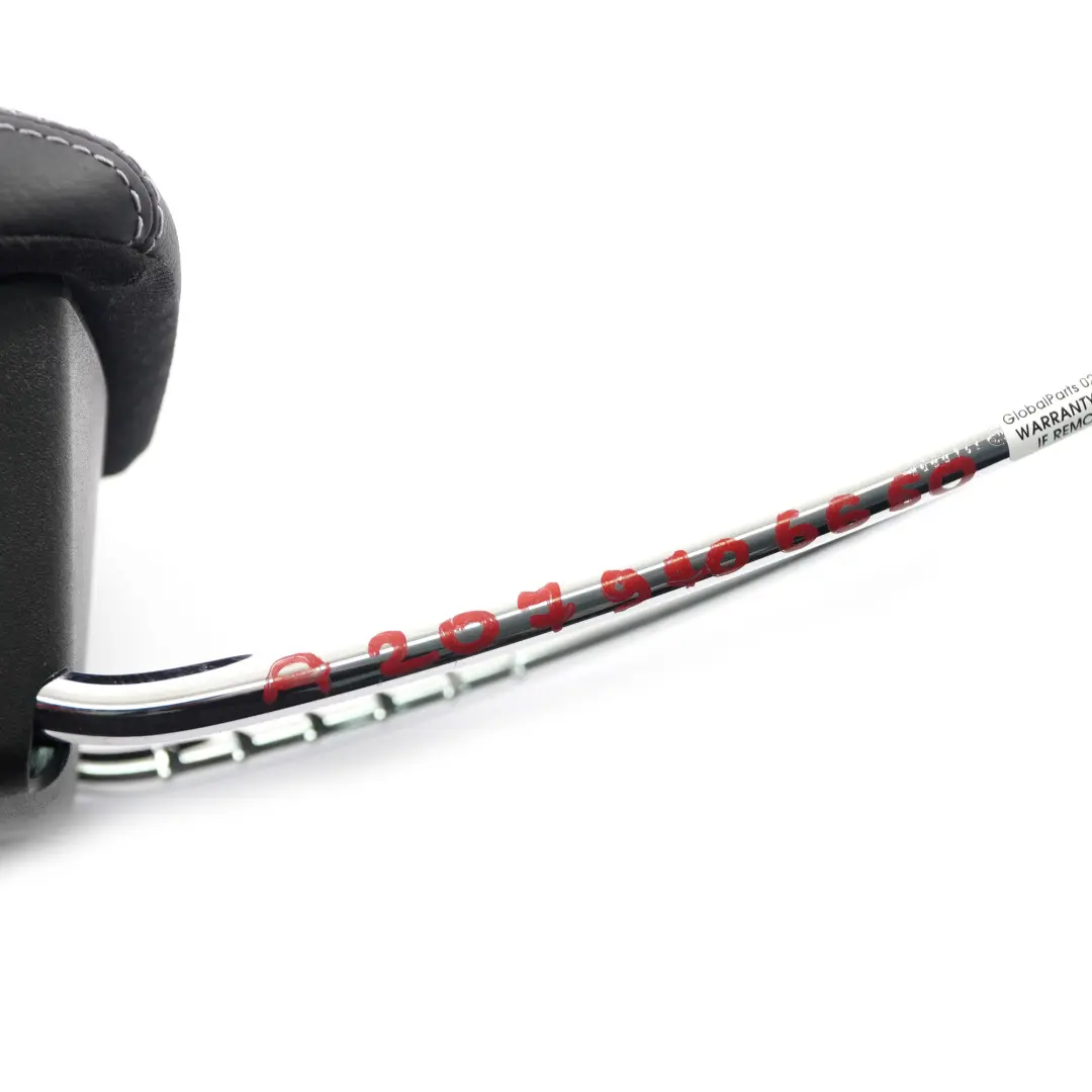 Mercedes C204 W207 Front Seat Headrest Left Right N/O/S Cover Black Leather - SKU A2079706650 - Part number A2079706650