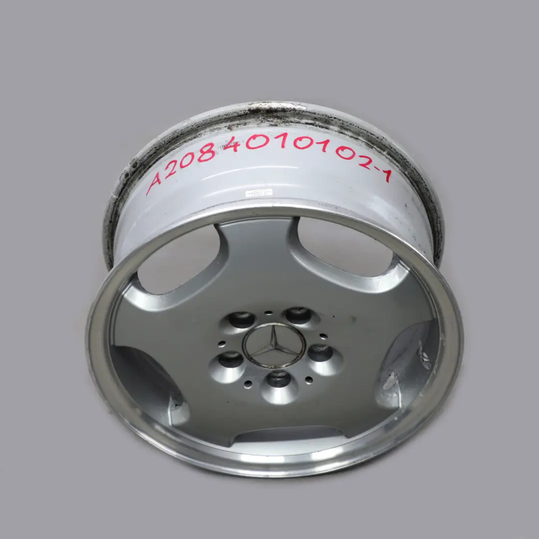  Llanta De aleacion plateada Mercedes W202 W208 C208 16" ET:37 7J - SKU A2084010102-1 - Número de pieza A2084010102
