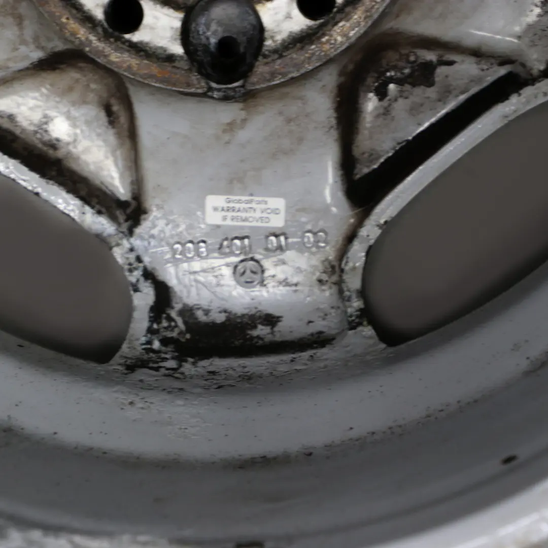  Mercedes-Benz W202 W208 C208 Silver Alloy Wheel Rim 16" ET:37 7J - SKU A2084010102-1 - Part number A2084010102