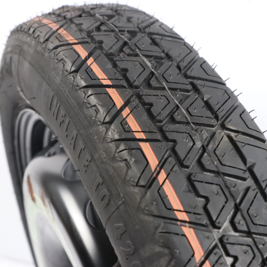 Ersatzrad Stahlreifen R16 7J ET:37 125/80 für Mercedes W203 C209 mit Teilenummer A2094000302 Mercedes W203 C209 Ersatzrad Stahlreifen R16 7J ET:37 125/80 - SKU A2094000302-2 - Teilenummer A2094000302