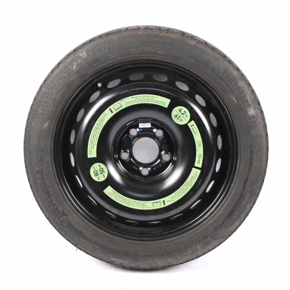 Mercedes W203 C209 Roue de secours Pneu acier R16 7J ET:37 125/80 A2094000302