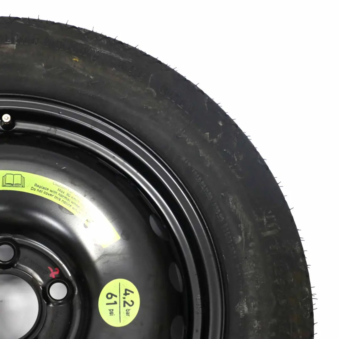 Ersatzrad Mercedes W203 C209 Kompaktrad Stahl R16 Bereifung 125/90 A2094000402 für mit Teilenummer A1694000802 Ersatzrad Mercedes W203 C209 Kompaktrad Stahl R16 Bereifung 125/90 A2094000402 - SKU A2094000402-2 - Teilenummer A1694000802