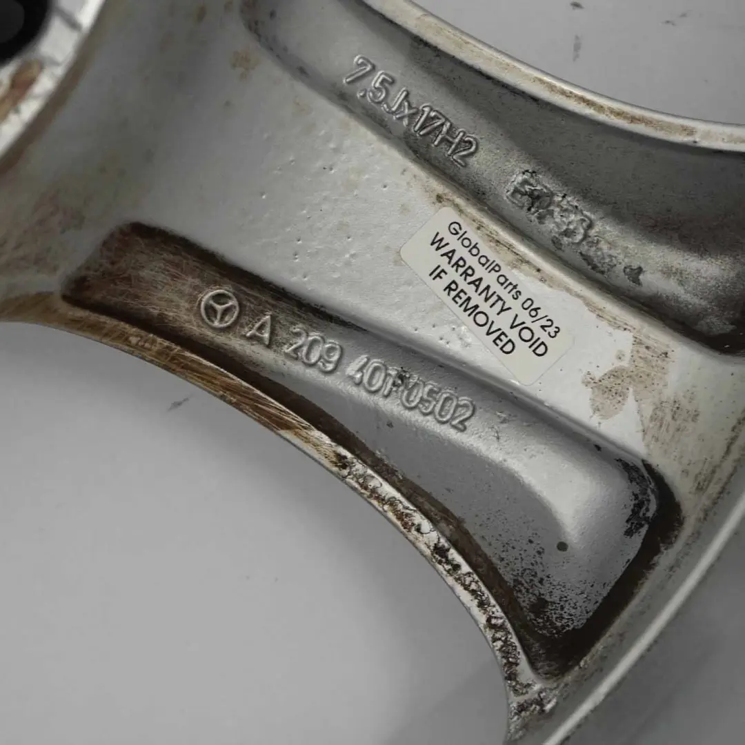 Mercedes W203 W209 Felga Aluminiowa Przód 17" 7,5J - SKU A2094010502-2 - Numer Części A2094010502