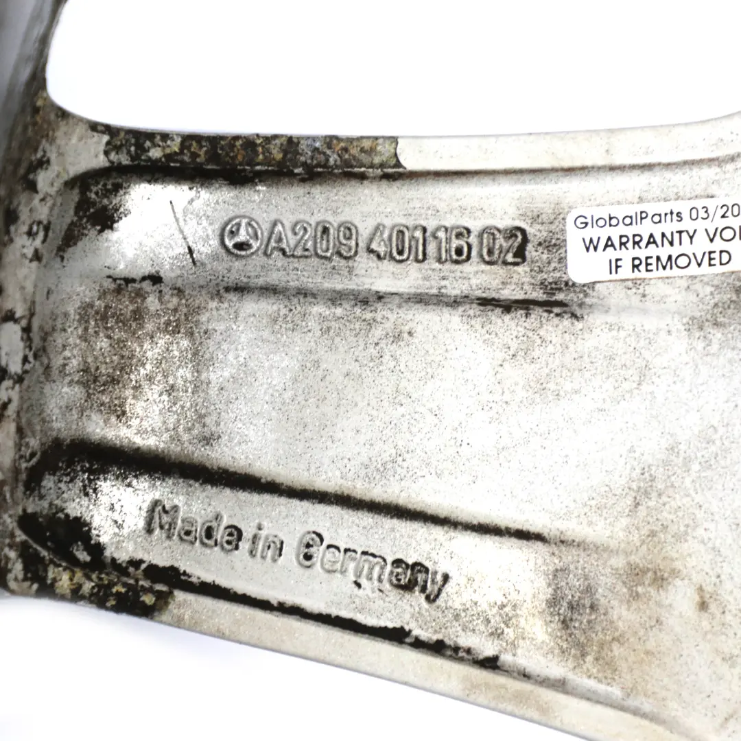 Jante Alliage Argent 18" 7.5J ET:37 pour Mercedes CLK W209 C209 Avant à propos du numéro de pièce A2094011602 Mercedes CLK W209 C209 Avant Jante Alliage Argent 18" 7.5J ET:37 - SKU A2094011602-2 - Numéro de pièce A2094011602