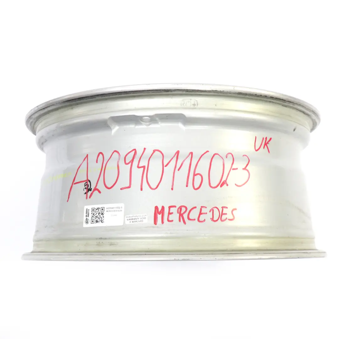 Front Silver Alloy Wheel Rim 18" 7.5J ET:37 to Mercedes CLK W209 C209 with Part number A2094011602 Mercedes CLK W209 C209 Front Silver Alloy Wheel Rim 18" 7.5J ET:37 - SKU A2094011602-3 - Part number A2094011602