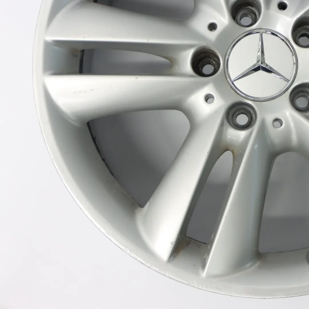 Mercedes C209 Jante Alliage Argentée Double Rayon 17" 7.5J ET:36 - SKU A2094014102-1 - Numéro de pièce A2094014102