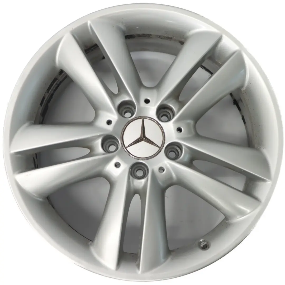 Mercedes C209 Jante Alliage Argentée Double Rayon 17" 7.5J ET:36 - SKU A2094014102 - Numéro de pièce A2094014102
