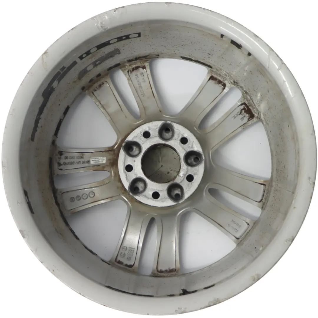 Mercedes C209 Jante Alliage Argentée Double Rayon 17" 7.5J ET:36 - SKU A2094014102 - Numéro de pièce A2094014102