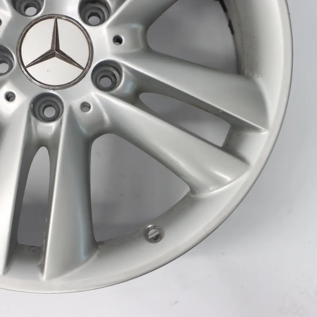 Mercedes C209 Jante Alliage Argentée Double Rayon 17" 7.5J ET:36 - SKU A2094014102 - Numéro de pièce A2094014102
