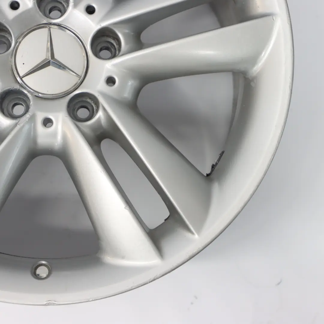 Mercedes C209 Silver Alloy Wheel Rim Double Spoke 17" 8.5J ET:30 - SKU A2094014302 - Part number A2094014302