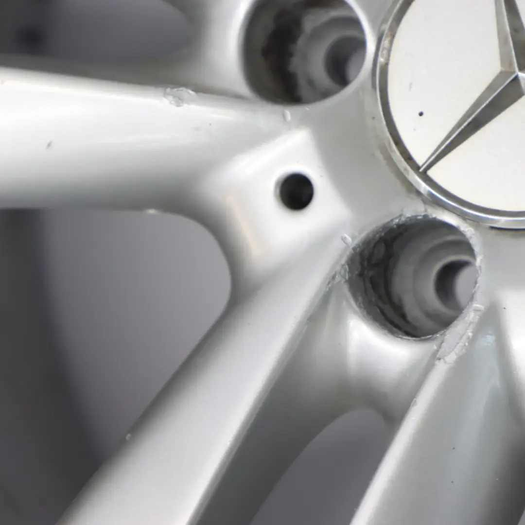 Mercedes C209 Silver Alloy Wheel Rim Double Spoke 17" 8.5J ET:30 - SKU A2094014302 - Part number A2094014302
