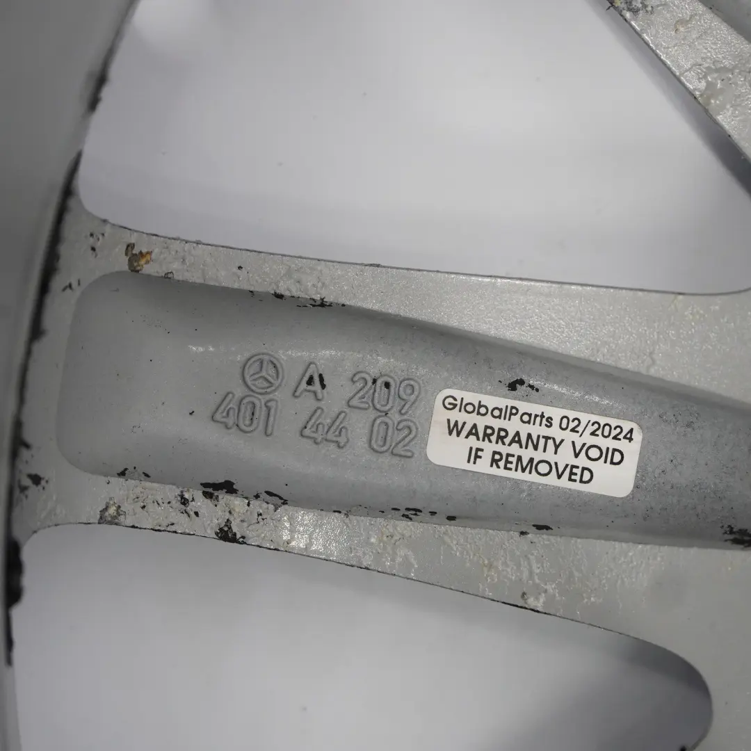 Mercedes C209 Silver Alloy Wheel Rim Double Spoke 17" 7.5J ET:36 - SKU A2094014402-1 - Part number A2094014402