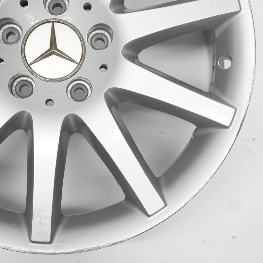 Silber Leichtmetallfelge Doppelspeiche 17" 7.5J ET:36 Mercedes C209 - SKU A2094014402-1 - Teilenummer A2094014402