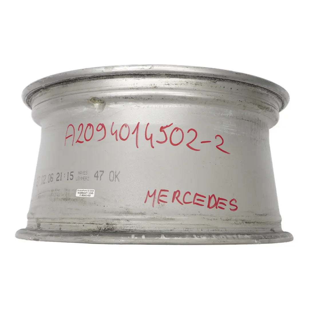 Alloy Wheel Rim 17" 8.5J ET:30 to Mercedes CLK W209 C209 Rear Silver with Part number A2094014502 Mercedes CLK W209 C209 Rear Silver Alloy Wheel Rim 17" 8.5J ET:30 - SKU A2094014502-2 - Part number A2094014502
