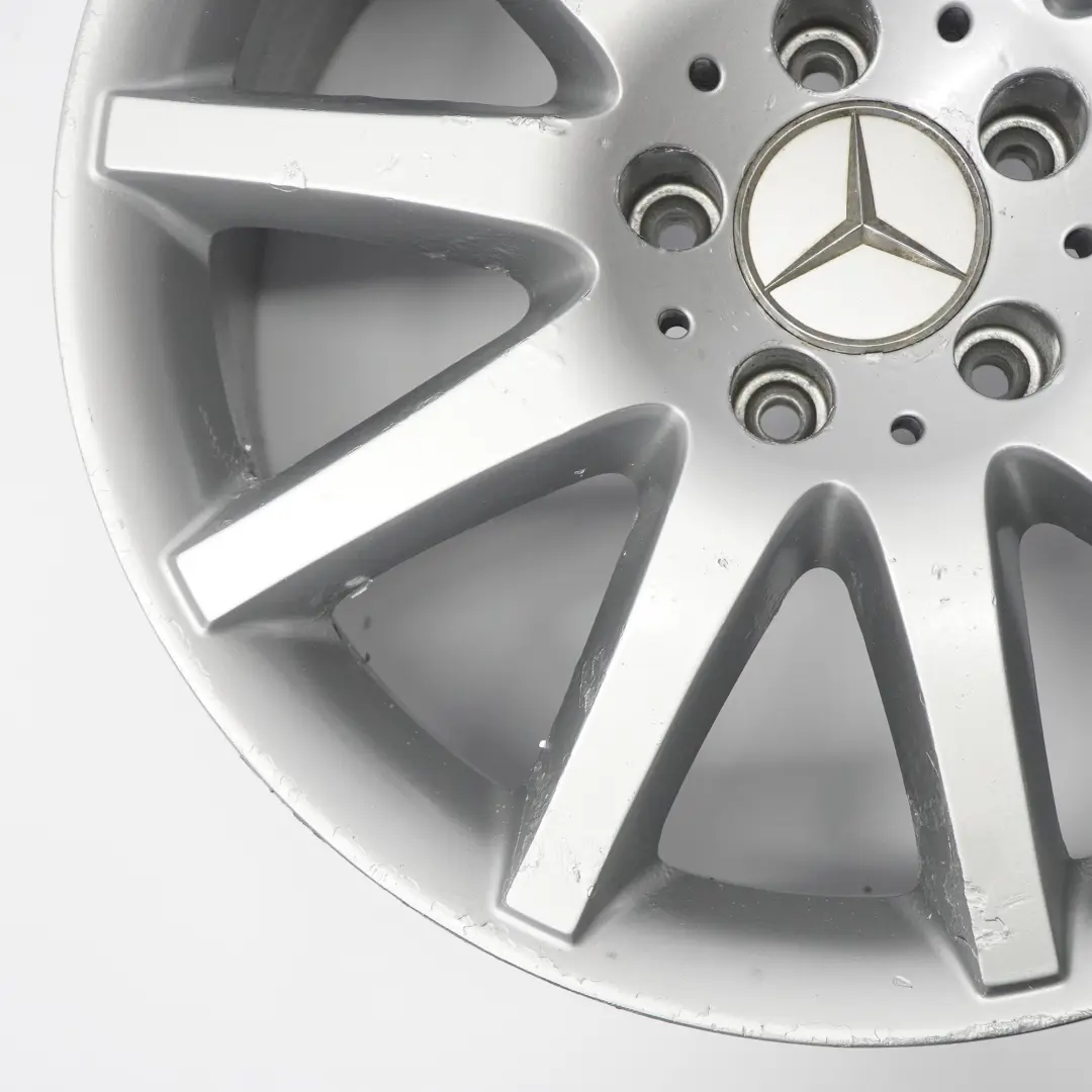 Mercedes CLK W209 C209 Rear Silver Alloy Wheel Rim 17" 8.5J ET:30 - SKU A2094014502-2 - Part number A2094014502