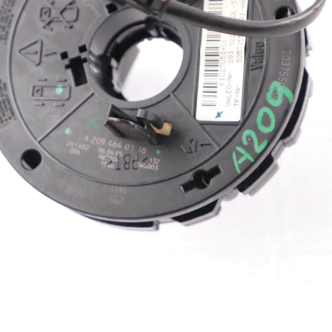 Steering Wheel Slip Ring Airbag Squib to Mercedes W209 A209 Convertible with Part number A2094640118 Mercedes W209 A209 Convertible Steering Wheel Slip Ring Airbag Squib - SKU A2094640118 - Part number A2094640118