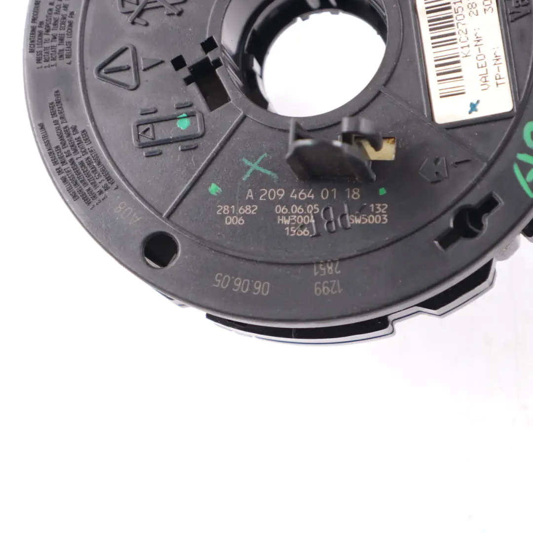 Steering Wheel Slip Ring Airbag Squib to Mercedes W209 A209 Convertible with Part number A2094640118 Mercedes W209 A209 Convertible Steering Wheel Slip Ring Airbag Squib - SKU A2094640118 - Part number A2094640118