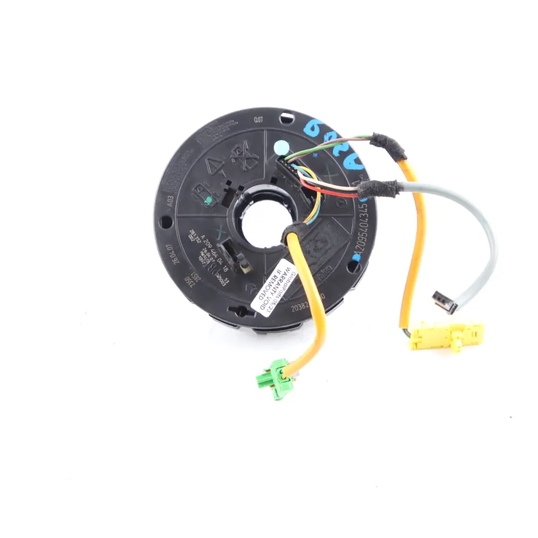 Steering Wheel Angle Sensor Slip Squib to Mercedes CLK W209 Convertible with Part number A2094640418 Mercedes CLK W209 Convertible Steering Wheel Angle Sensor Slip Squib - SKU A2094640418 - Part number A2094640418