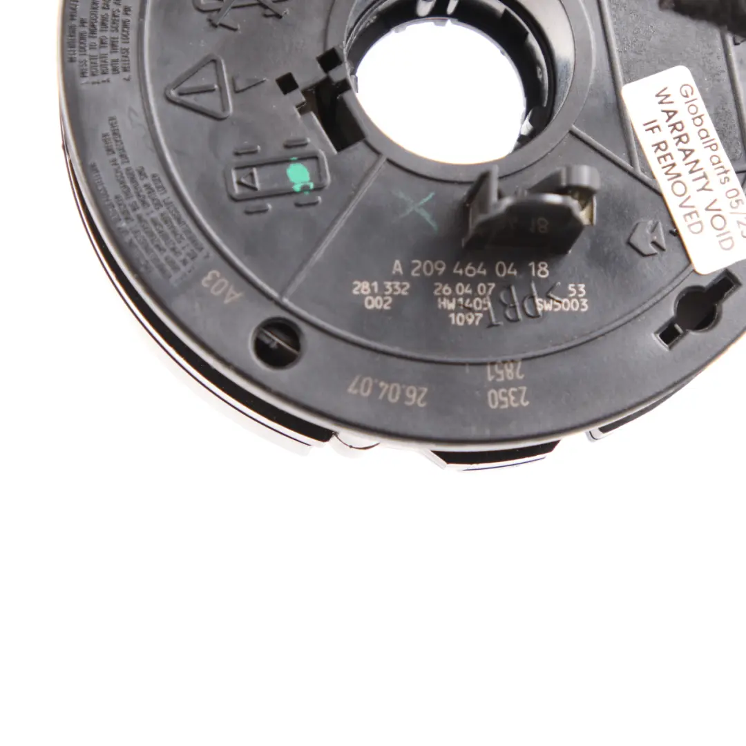 Mercedes CLK W209 Convertible Steering Wheel Angle Sensor Slip Squib - SKU A2094640418 - Part number A2094640418