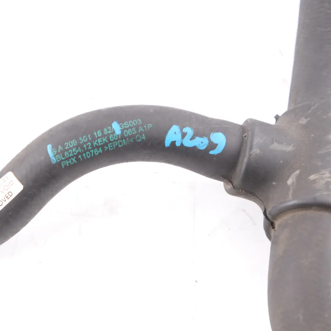Water Hose Mercedes W203 W209 Engine Cooling Radiator Coolant Pipe to with Part number A2095011682 Water Hose Mercedes W203 W209 Engine Cooling Radiator Coolant Pipe - SKU A2095011682 - Part number A2095011682
