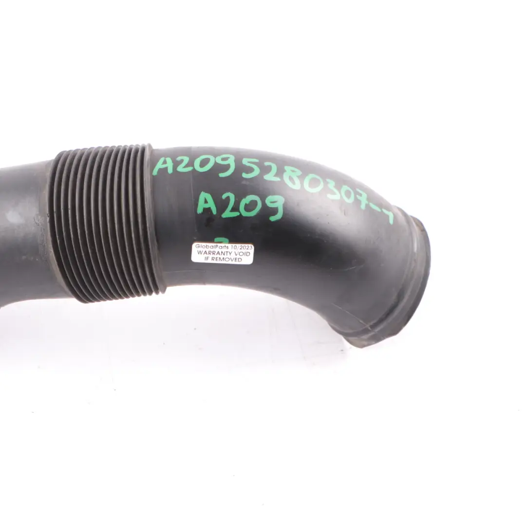 Air Intake Pipe Mercedes W203 C209 Petrol Hose Duct Tube Left N/S - SKU A2095280307-1 - Part number A2095280307