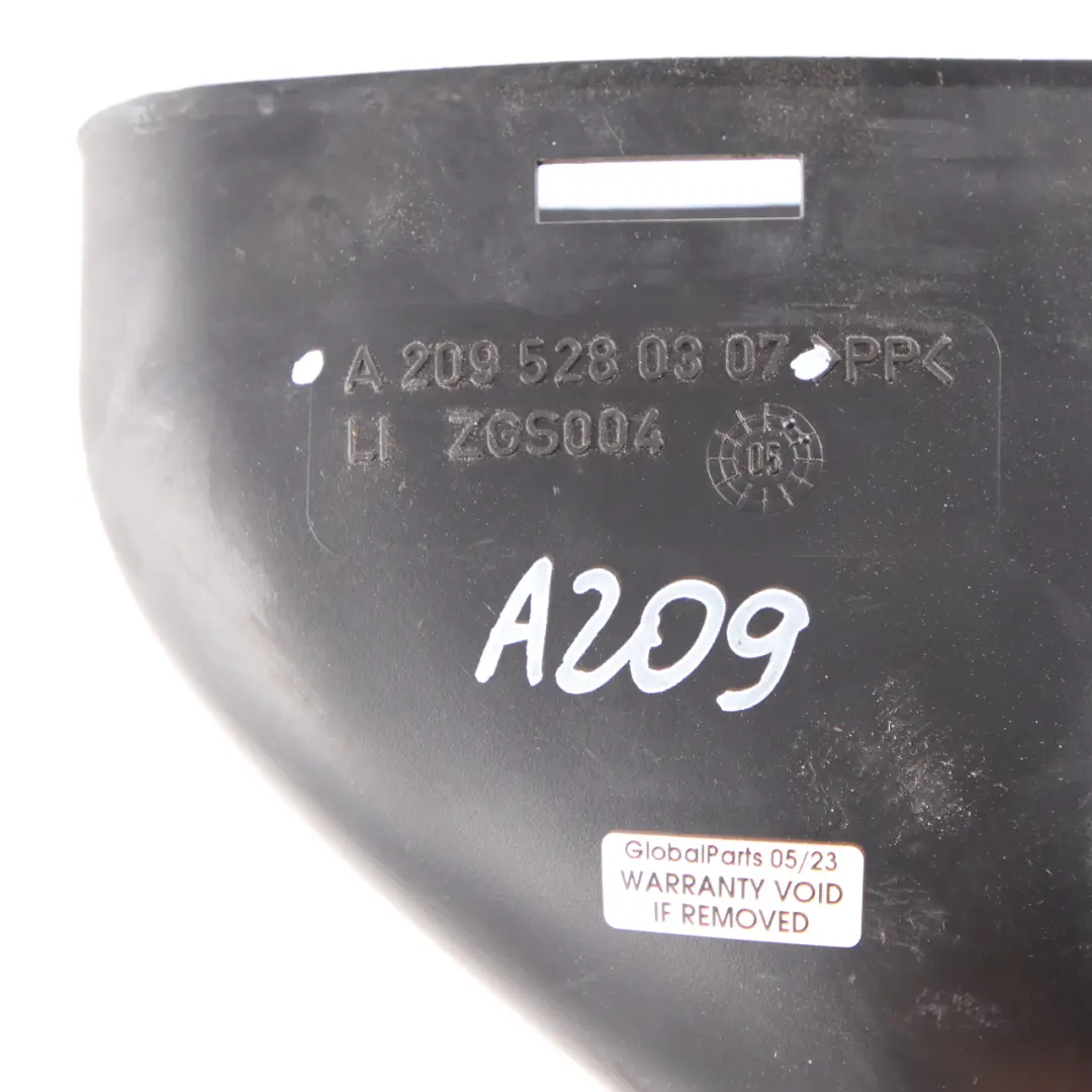 Admisión Aire Manguera Conducto Tubo Pieza Izquierda para Mercedes W209 con número de pieza A2095280307 Mercedes W209 Admisión Aire Manguera Conducto Tubo Pieza Izquierda - SKU A2095280307 - Número de pieza A2095280307