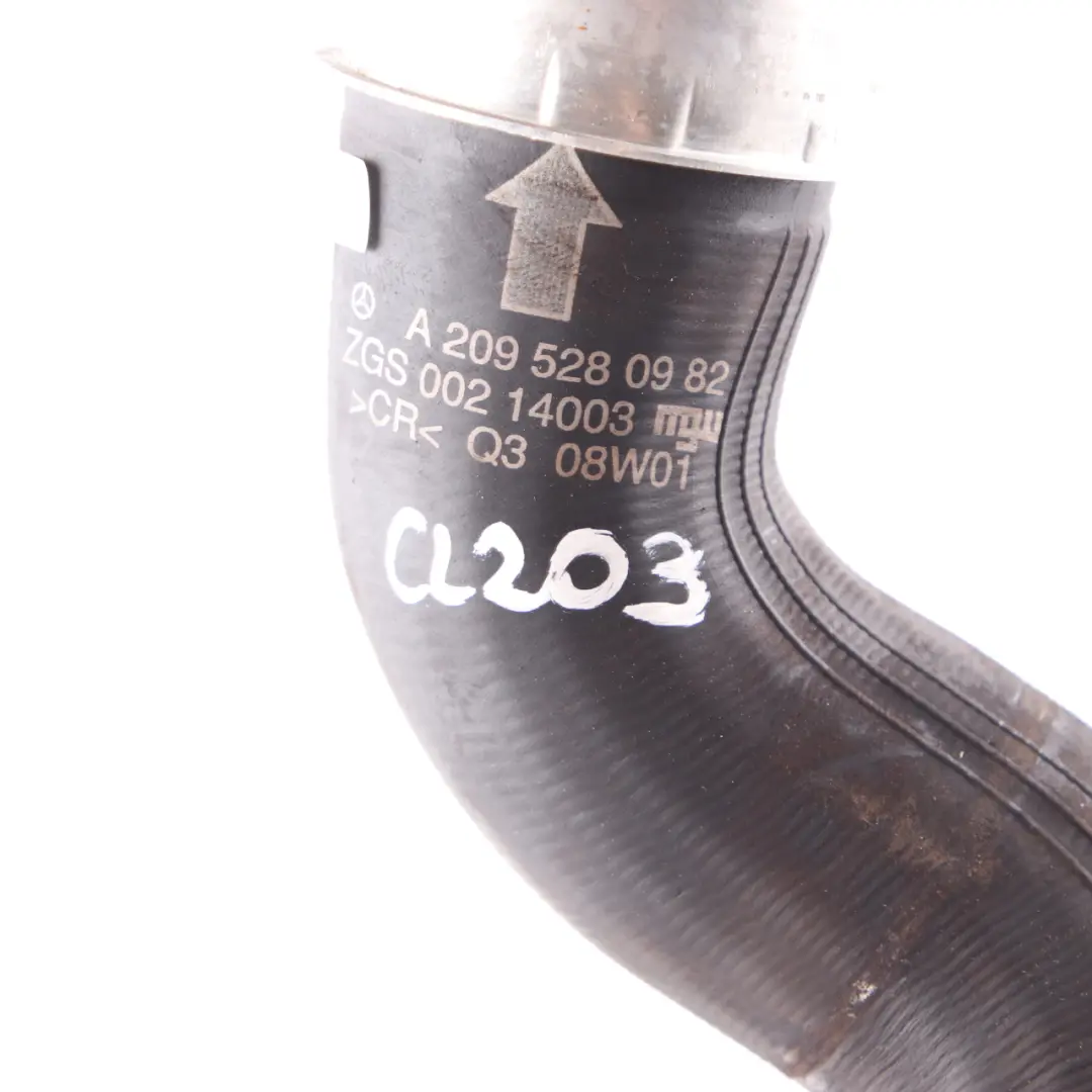 Ladeluftkühlerschlauch Mercedes W209 OM646 Diesel Links Luft Turbo für mit Teilenummer A2095280982 Ladeluftkühlerschlauch Mercedes W209 OM646 Diesel Links Luft Turbo - SKU A2095280982 - Teilenummer A2095280982